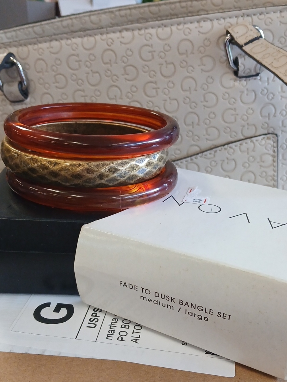 Avon 3 Pc Bangle Bracelet Set New!
